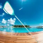 Swimming Pool Leaf Skimmer Net with 3 Aluminum Alloy Pole Sections Leaf Rake Net