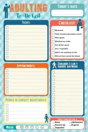 Peter Pauper Press Note Pad Adulting To-Do List 322692
