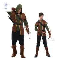在飛比找蝦皮購物優惠-男童弓箭手造型服裝 親子迪士尼卡通羅賓漢豪華萬聖節裝扮 變裝