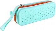 Silicone Goggle Case,Silicone Swimming Goggles Storage Case - Earplugs Organizer Large Capacity Pouch with Zipper for Scuba, Snorkeling