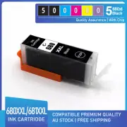 5 x Black PGI-680 XXL Ink Cartridge For Canon TS6360 TS8160 TS8360 TS9160 TS9560
