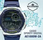 Casio Standard Digital Sporty Design Watch AE1000W-2A