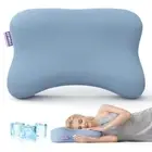 Cooling Side Sleeper Pillow- Ergonomic Curved Soft Memory Foam Pillows - Pate...