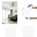 Square Mirror Wall Sticker DIY Self-adhesive Acrylic Tiles Sticker Wall Decal
