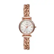 Fossil Carlie Three-Hand Rose Gold-Tone Stainless Steel Watch ES5330