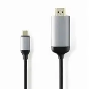 MINIX NEO C-4K Type-C to HD 4K@60Hz Adapter Cable 27 SILVER