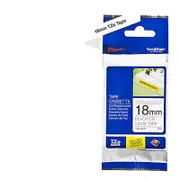 Brother TZE Tape 18mm Black White Strong Adhesive Tape