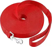 EZONEDEAL Nylon Training Dog Leash for Small Medium Large Dogs, 3M,5M,10M Long Leash Dog/Puppy Lead for Obedience Recall Training, Camping (RED, 3M)