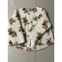 在飛比找蝦皮購物優惠-韓國製可愛熊熊舖棉外套