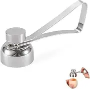 Boiled Egg Cutter Topper Egg Top Remover,1Pc Egg Cutter Topper Egg Top Remover Tool,Stainless Egg Shell Cutter Egg Shell Opener Cutter Egg Topper,Stainless Egg Cracker Remover Egg Shell Separator (S)