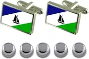 [Select Gifts] Shirt Dress Studs Puerto Montt City Chile Flag Cufflinks