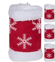 Christmas Horse Leg Wraps - 4PCS Snowflake Horse Leg Standing Wraps for Winter Horse Protection | Equestrian Horse Legs Protectors for Riding, Stables & Parades | Festive Standing Wraps for Horses