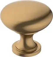 Cabinet Knob | Champagne Brass | 1 Pack | Drawer Knob | Cabinet Hardware (Gold, 30mm)