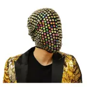 Rainbow Stones Mask Halloween Over the Head Full Face Yeezus Masquerade Mask