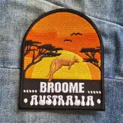 Broome WA Travel Iron On Embroidery Patch Destination Souvenir Gift