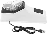 ELAYARD Electric Cutter Sharpener Tool Rechargeable Whetstone for Quick Sharpening Ergonomic Design for All Knives Scissors Non Slip Base Kitchen Sharpener
