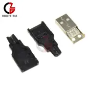 50PCS A Set USB2.0 Type-A 4-pin Male Plug Socket Connector Adapter Plastic Cover