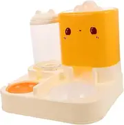 Abaodam Pet Feeding Station with Automatic Water Dispenser and Dual Bowls Ergonomic Cat and Dog Feeder for Space Saving and Easy Maintenance Compact Design for Tidy Pet Areas