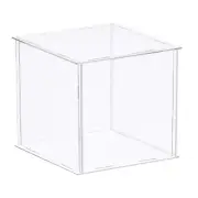 Acrylic Display Case Plastic Box Cube Storage Box Transparent 26x26x20.5cm