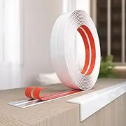 Peel and Stick Wall Molding Trim, Wall Corner Protector, Flexible Molding Trim for Tile and Wall Edges, Furniture Protection and Decoration, 20 Feet x 0.8 Inch, White
