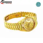 高端精品 ROLEX 勞力士錶 69178 女錶 26MM 機械 18K金材質 原廠品 編號：E010922R