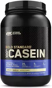 OPTIMUM NUTRITION Gold Standard 100% Casein Protein Powder, Vanilla Flavour, ...
