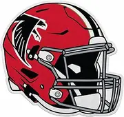 NFL Rico Industries Atlanta Falcons 3D Helmet Shape Cut Pennant Shape Cut Pennant - Home and Living Room Décor - Soft Felt EZ to Hang