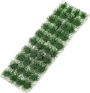 TOPPERFUN 32Pcs Static Grass Fake Grass, 6.09x1.97x0.59in Irregular Grass Model, Fake Grass Model Sand Table Decoration DIY Grass for Sand Table Railway Train Landscape Artificial Miniature Grass