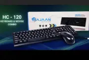 Hajaan HC120 Corded Keyboard + Mouse Combo,SEALED,easy Setup,water Resistant,NEW