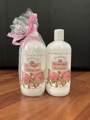 Crabtree & Evelyn Rosewater Body Lotion 500 mL/16.9 fl. oz. each 2 Bottles NEW