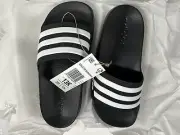 Adidas Kids' Adilette Shower Slides, Style# G27625, Size 13K Core Black/ White