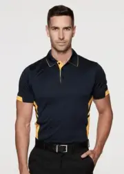 Aussie Pacific Mens Microknit Contrast Tasman Polo 1311 ALL COLOURS S-3XL + 5XL