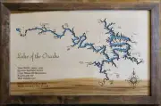 Lake of the Ozarks, MO - Laser Cut Wood Map | Wall Art | Made to Order