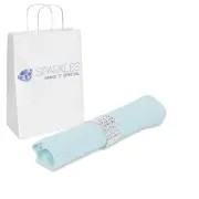 250 pcs 20"x20" inch Polyester Cloth Napkin - Light Blue - w/ Rings Wedding ah