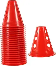 HANABASS 20Pcs Traffic Cones Stackable Windproof Agility Markers for Skating Practice Smooth Surface for Air Circulation Compact Sports Training Cones for Indoor