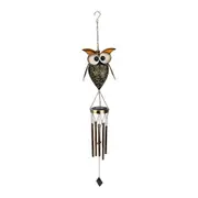 Owl Wind Chime Lamp Solar Light Wind Chimes Solar Wind Chime Solar Owl Wind Chime Solar Powered Wind Chime Outdoor