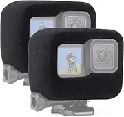 2-Pack Windslayer Cover for GoPro Hero 13/12/11/10/9 Black, Wind Muff Foam Housing Frame Case for Video Noise Reduction Accessories