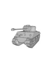 Sherman HVSS - US Army - Bolt Action - wargame3d