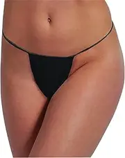 [ForPro Professional Collection] Disposable Bikini Panties, Non-Woven Underwear, Individually-Wrapped, One Size Fits Most, Black, 50-Count