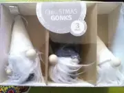 3pcs Christmas Tree Mini Hanging Gonks Plush Christmas Gonks Set Of 3 Gnomes