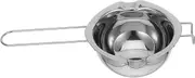 Double Spout Stainless Steel Melting Pot for Chocolate Wax Butter Boiler Pot with Heat Resistant Handle for Baking Crafting Versatile Kitchen Tool