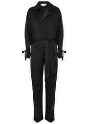 Victoria Beckham Straight-leg Satin Jumpsuit - Black 14 (UK14 / L)