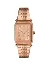 Fossil Lyric Women's Rose Gold Stainless Steel Crystal Bezel 28mm Watch ES4720