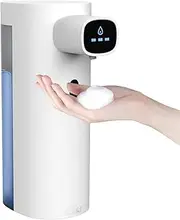 interhasa! Foaming Soap Dispenser Automatic 300ml Touchless USB Rechargeable for Home Bathroom Kitchen, ABS, White