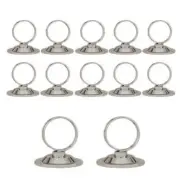 12x Ring Menu / Card Holder Chrome 45mm Number / Sign / Table Number Holder