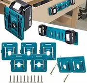 5 Pack /10 PackBattery Holder for Makita 18V Li-ion Battery 4.4"X4.2" Mounts Dock Holder Fit for BL1860 BL1850 BL1840 BL1830 BL1890B (5)