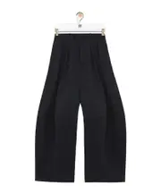 Barrel trousers in cotton and silk FR36,FR38,FR42 black
