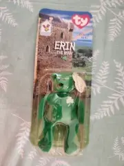Rare McDonald's TY Teenie Beanie Mini 1997 Retired Erin Bear with Error