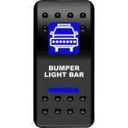 Moose Utility Division Rocker Switch - Bumper Light Bar - Blue | BLB-PWR