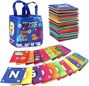 Sensory Fabric Book, Polyester Books Activities, Educational Early Developmental Supplies, Ideal for Boys, Girls, Kids, Learning and Playtime Fun, 6.1x4.33x9.84inches